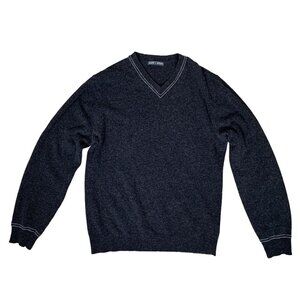 Slate and Stone 80% Wool Grey V-Neck Sweater Size Medium